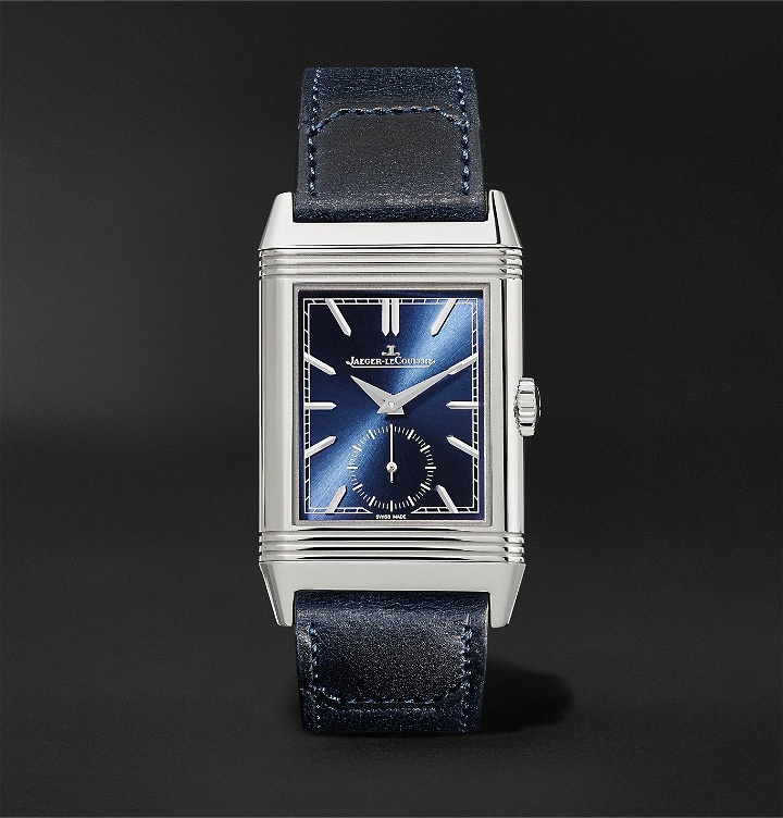Photo: Jaeger-LeCoultre - Reverso Tribute Hand-Wound 27mm Stainless Steel and Leather Watch, Ref. No. Q3978480 - Unknown