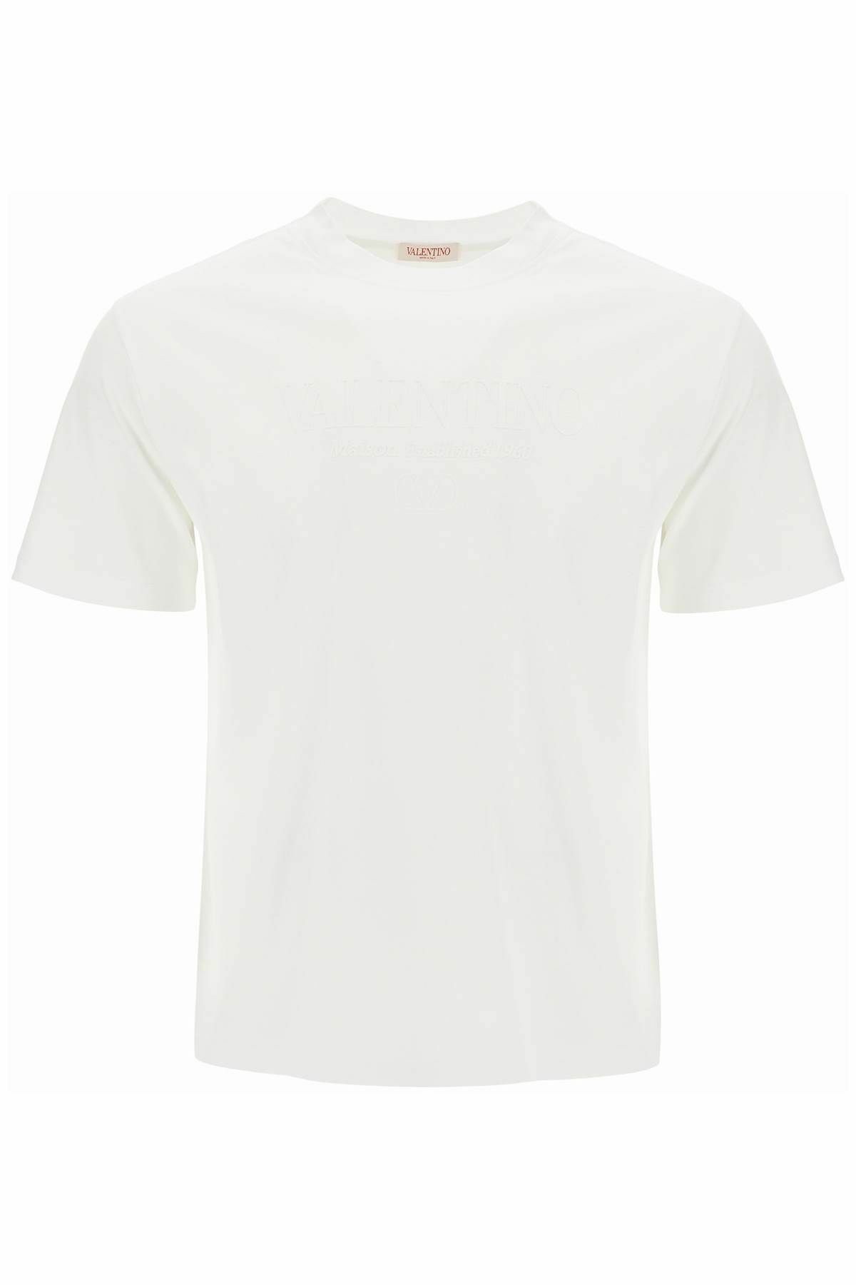 VALENTINO ホワイト Tシャツ M Valentino - White Lipstick Logo T-Shirt | Mitchell Stores