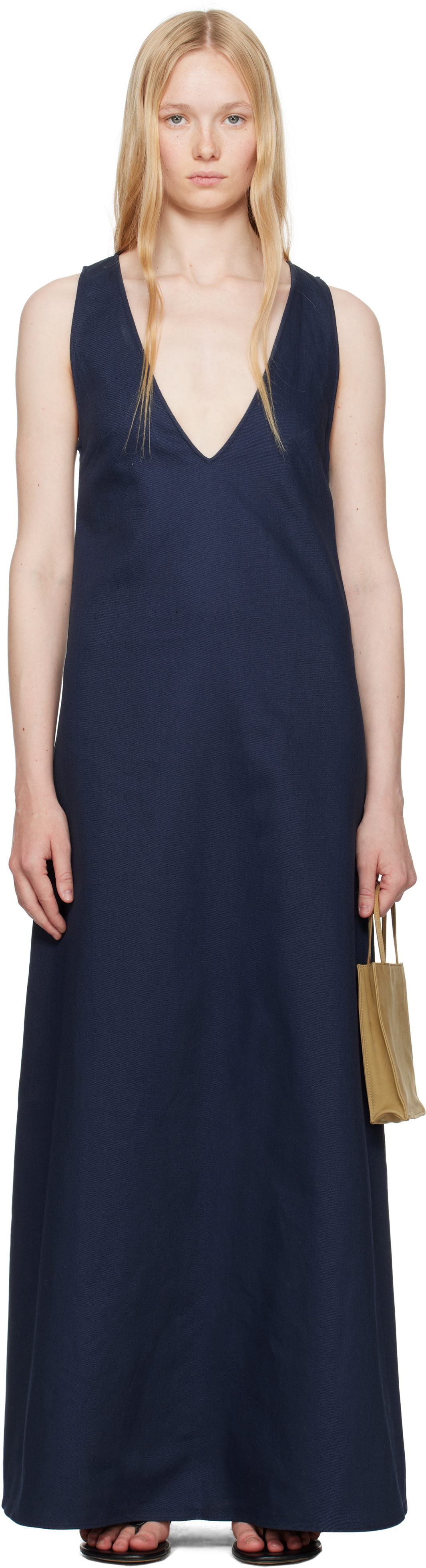 Ruohan Navy Kee Denim Maxi Dress