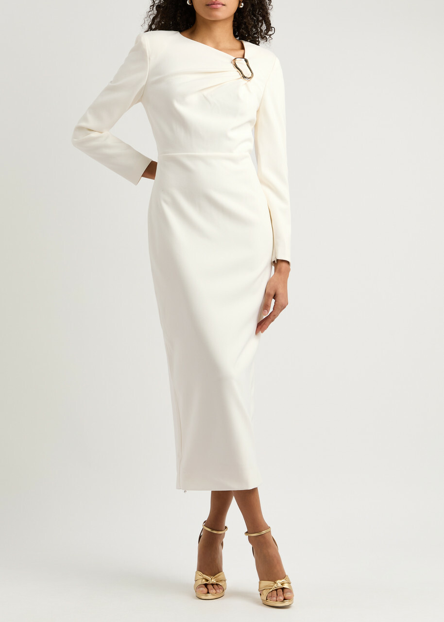 VIP【関税送料無料】希少 Roland Mouret Crepe midi dress ROLAND MOURET Crepe midi dress | NET-A-PORTER