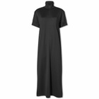 Snow Peak Women's Quick Dry Sweatshirt Midi Dress in Black
