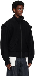 KOZABURO Black Bonver Bomber Jacket