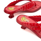 Melissa Women's x Ganni Thong Kitten Heel Sandals in Red