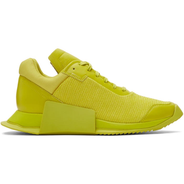 Photo: Rick Owens Yellow adidas Originals Edition New Runner Sneakers 