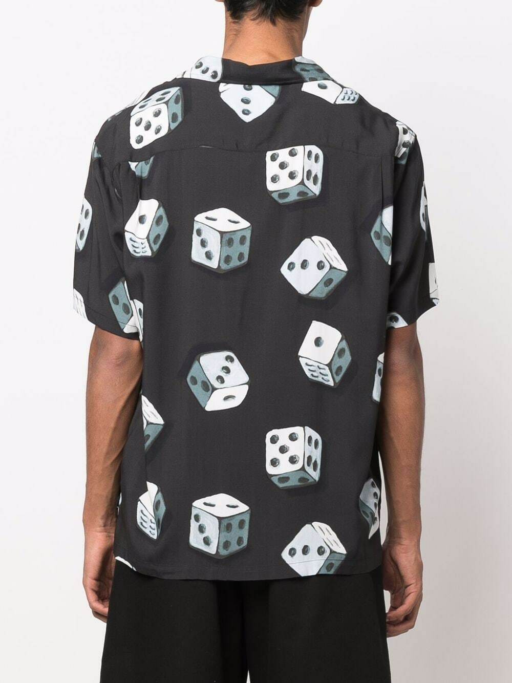 Vintage Stussy Dice Print Short Sleeve Button Up Shirt Size XL