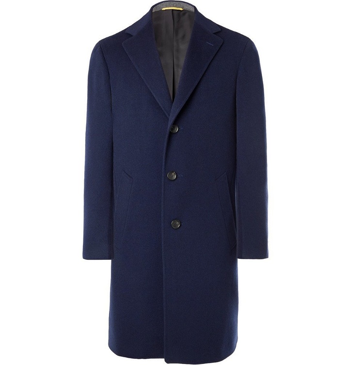 Photo: Canali - Kei Wool and Cashmere-Blend Coat - Men - Navy