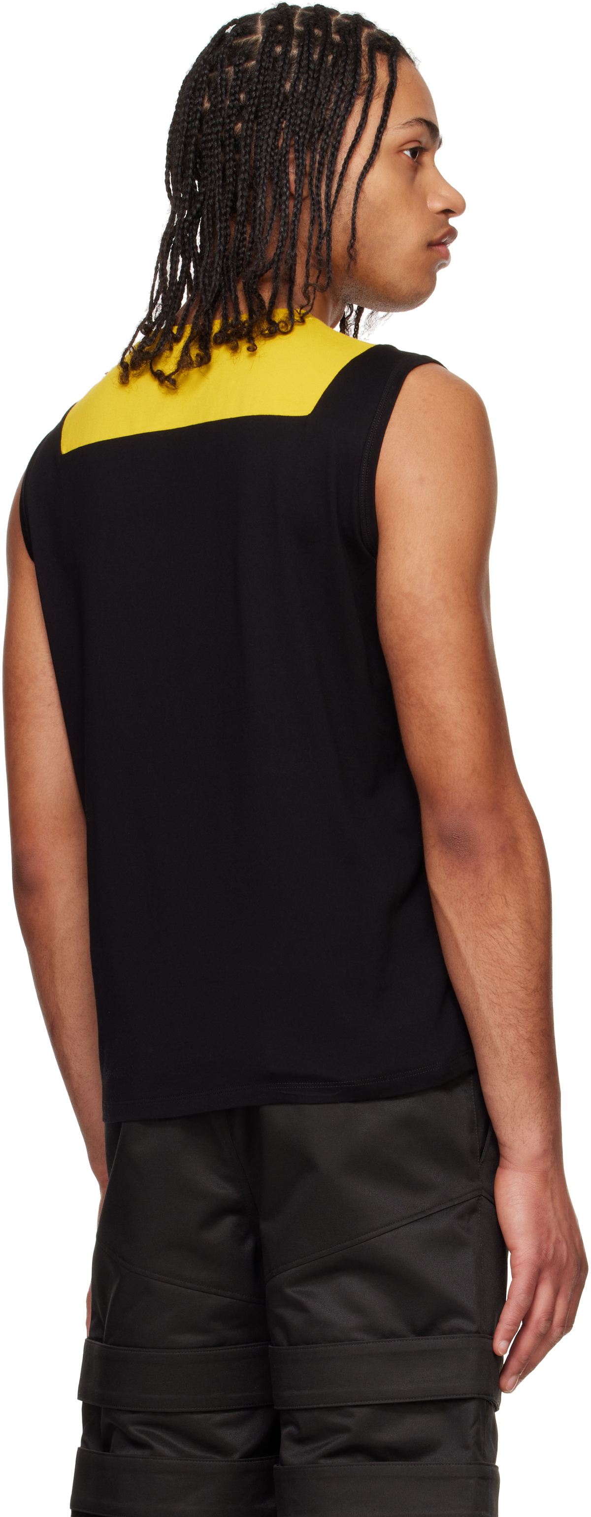 Olly Shinder SSENSE Exclusive Black & Yellow Buddelkiste Tank Top