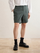 Beams Plus - Straight-Leg Checked Seersucker Shorts - Green
