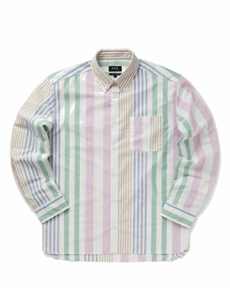 Photo: A.P.C. Chemise Mateo Multi - Mens - Longsleeves