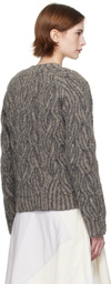 Eckhaus Latta Taupe Plait Sweater