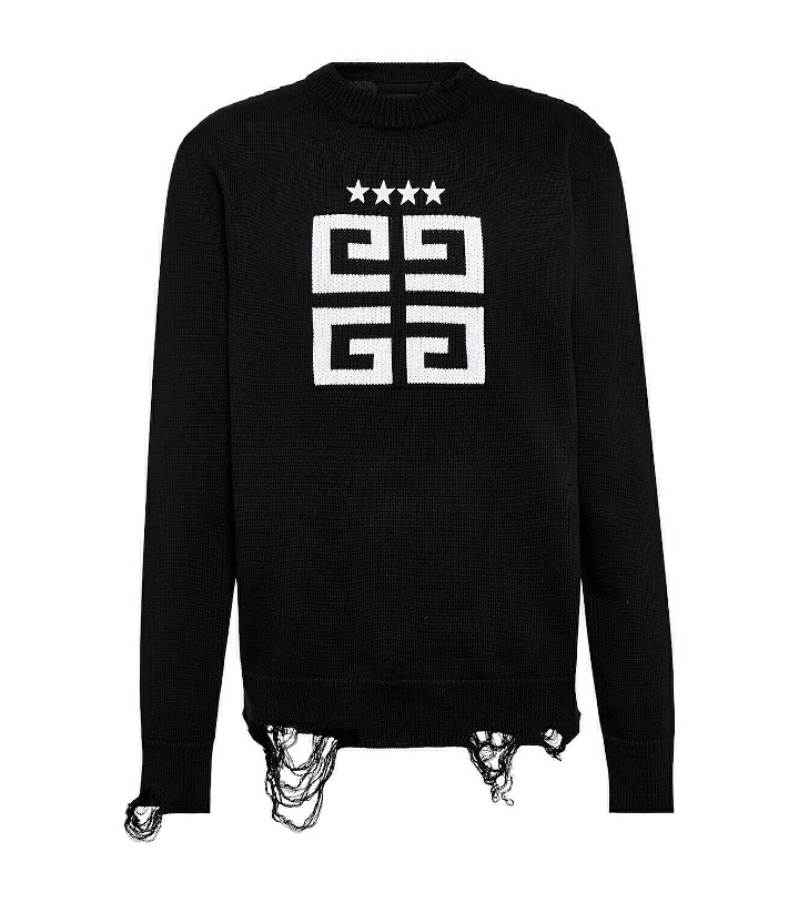 Photo: Givenchy Intarsia logo cotton sweater