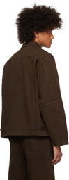 LEMAIRE Brown Boxy Denim Jacket