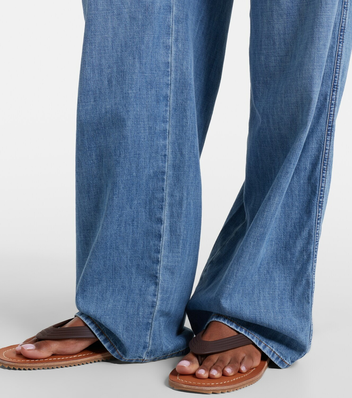 Miu Miu Chambray wide-leg pants