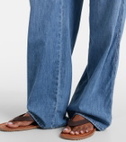 Miu Miu Chambray wide-leg pants