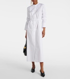 Jil Sander Pleated cotton shirt dress