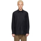 Simone Rocha Black Lace Up Hem Easy Shirt