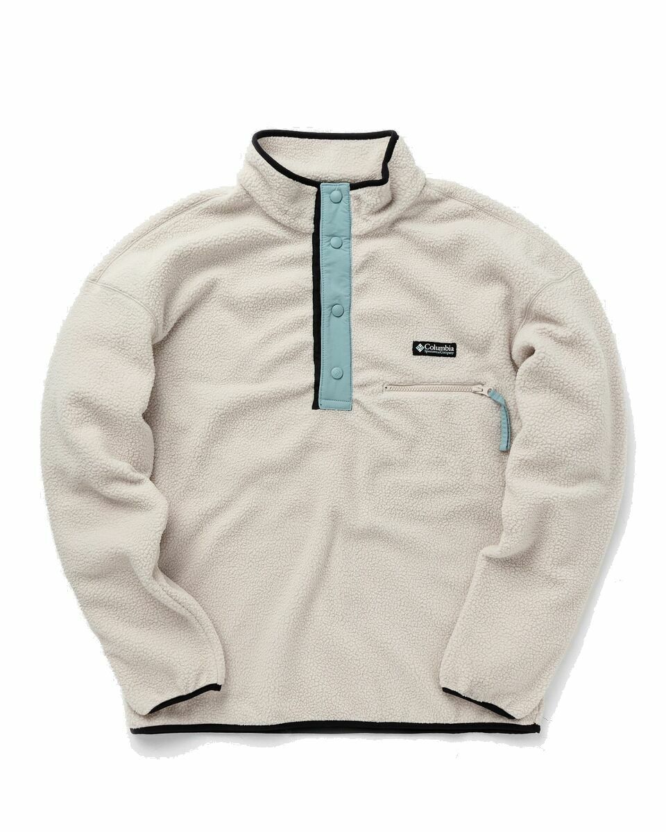 Photo: Columbia Helvetia Half Snap Fleece Beige - Mens - Half Zips