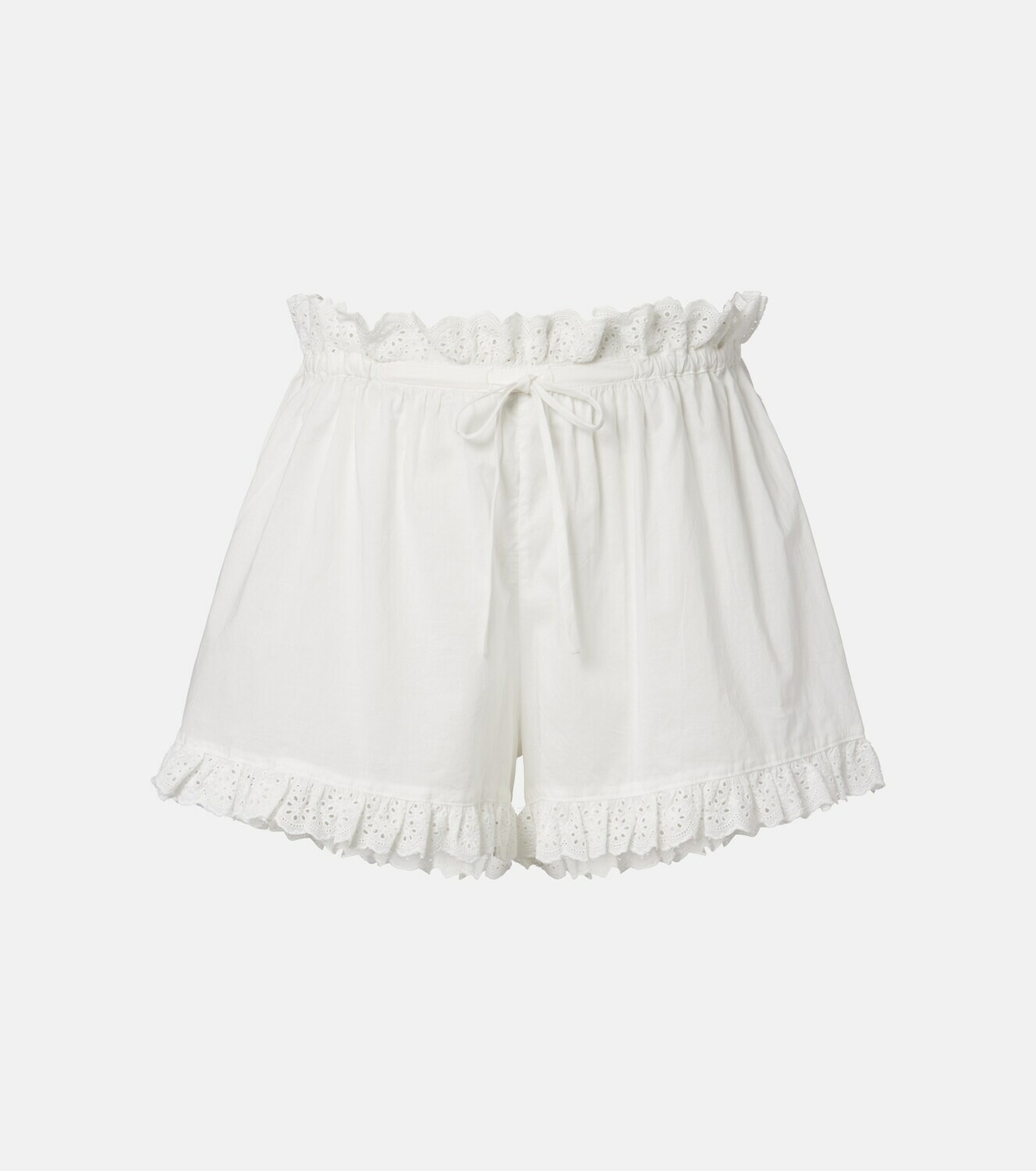 Poupette St Barth Cory pointelle cotton shorts