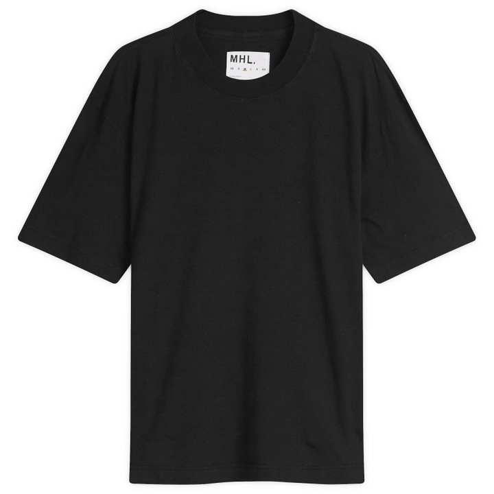 Photo: MHL by Margaret Howell Men's Simple T-Shirt in Black