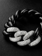 SHAY - Link White Gold, Ceramic and Diamond Ring - Black