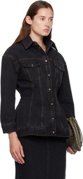 WARDROBE.NYC Black Denim Contour Jacket