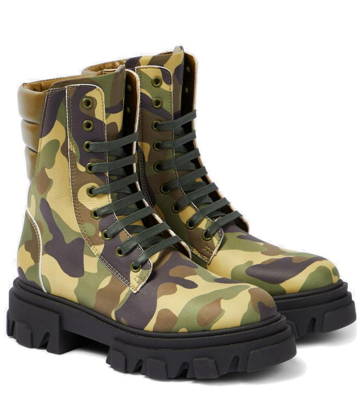 Photo: Gia Borghini Gia 35 camouflage combat boots