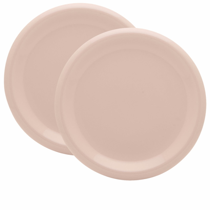 Photo: HAY Barro Dinner Plate - Set of 2 in Pink 