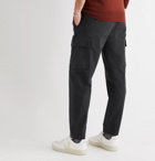 Theory - Wilmar Tapered Cotton-Blend Cargo Trousers - Gray