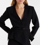 Roland Mouret Asymmetric draped crêpe blazer
