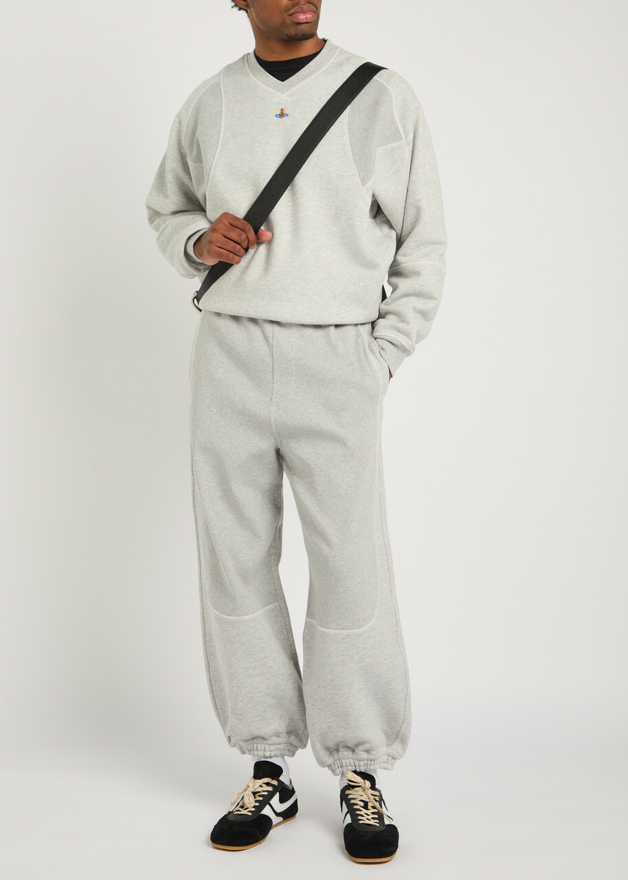 Vivienne Westwood Ibiza Panelled Cotton-blend Sweatpants Grey