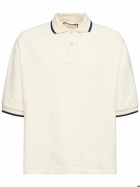 GUCCI Light Felted Cotton Jersey Polo Shirt