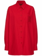 RAF SIMONS Oversize Cotton Denim Shirt