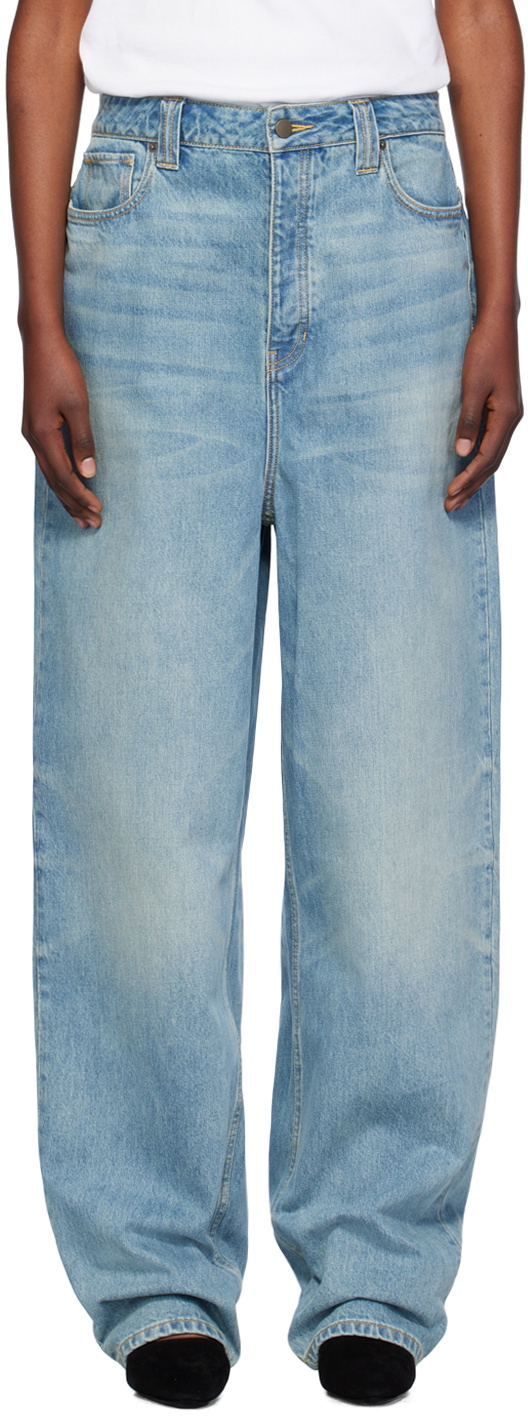 Fear of God ESSENTIALS Blue Faded Jeans Fear Of God Essentials