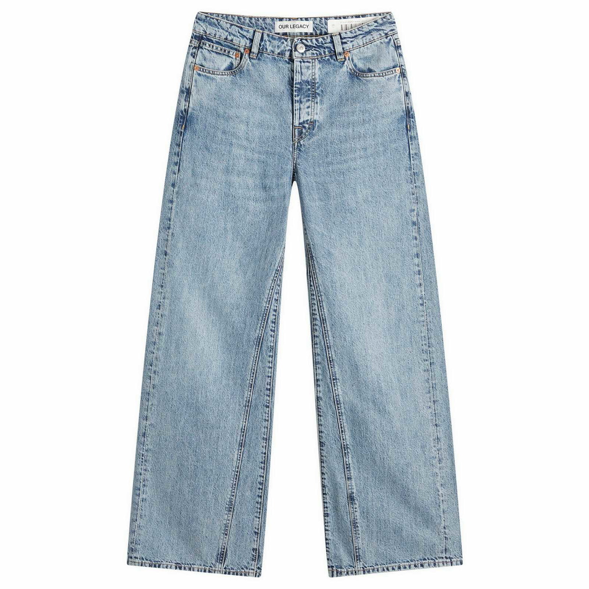 デニム・ジーパン OUR LEGACY FW24 TREBLE CUT JEANS (W2245RS SHADOWWASHDENIM) Our Legacy - Treble Cut Shadow Wash Denim