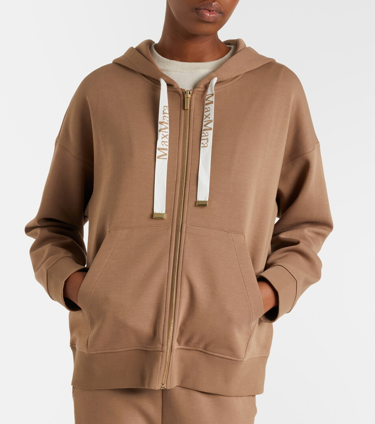 'S Max Mara Cotton-blend hoodie