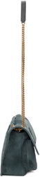 Saint Laurent Blue Suede Medium Niki Bag