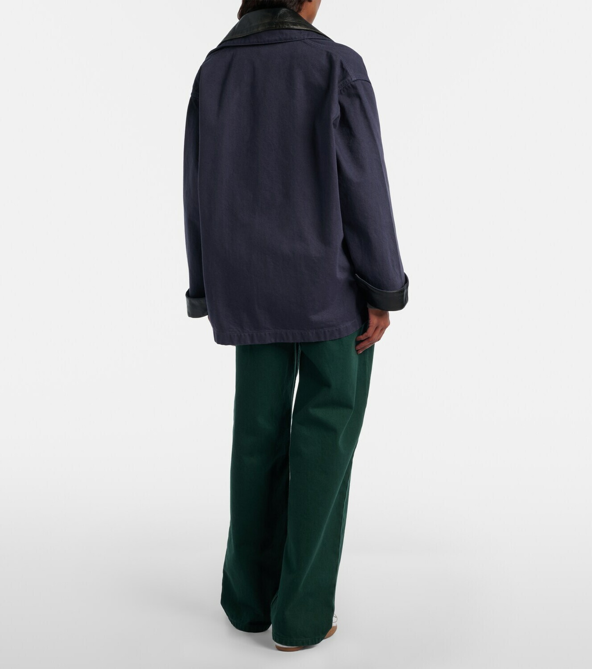 Miu Miu Cotton gabardine straight pants