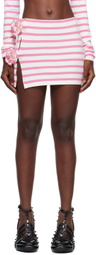 Jean Paul Gaultier White & Pink 'The Flower' Miniskirt