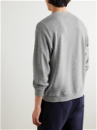 Oliver Spencer - Logo-Embroidered Cotton-Blend Terry Sweatshirt - Gray
