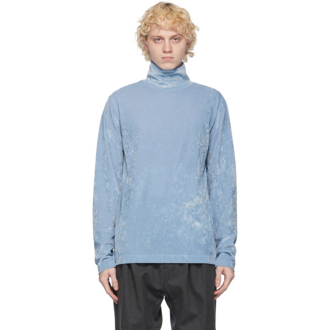 Photo: Dries Van Noten Blue Velvet Turtleneck