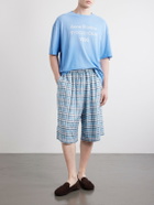 Acne Studios - Logo-Print Cotton T-Shirt - Blue