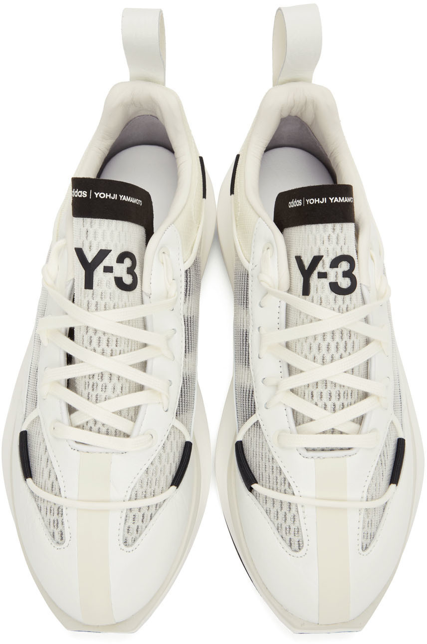 Y-3 White & Black Shiku Run Sneakers Y-3