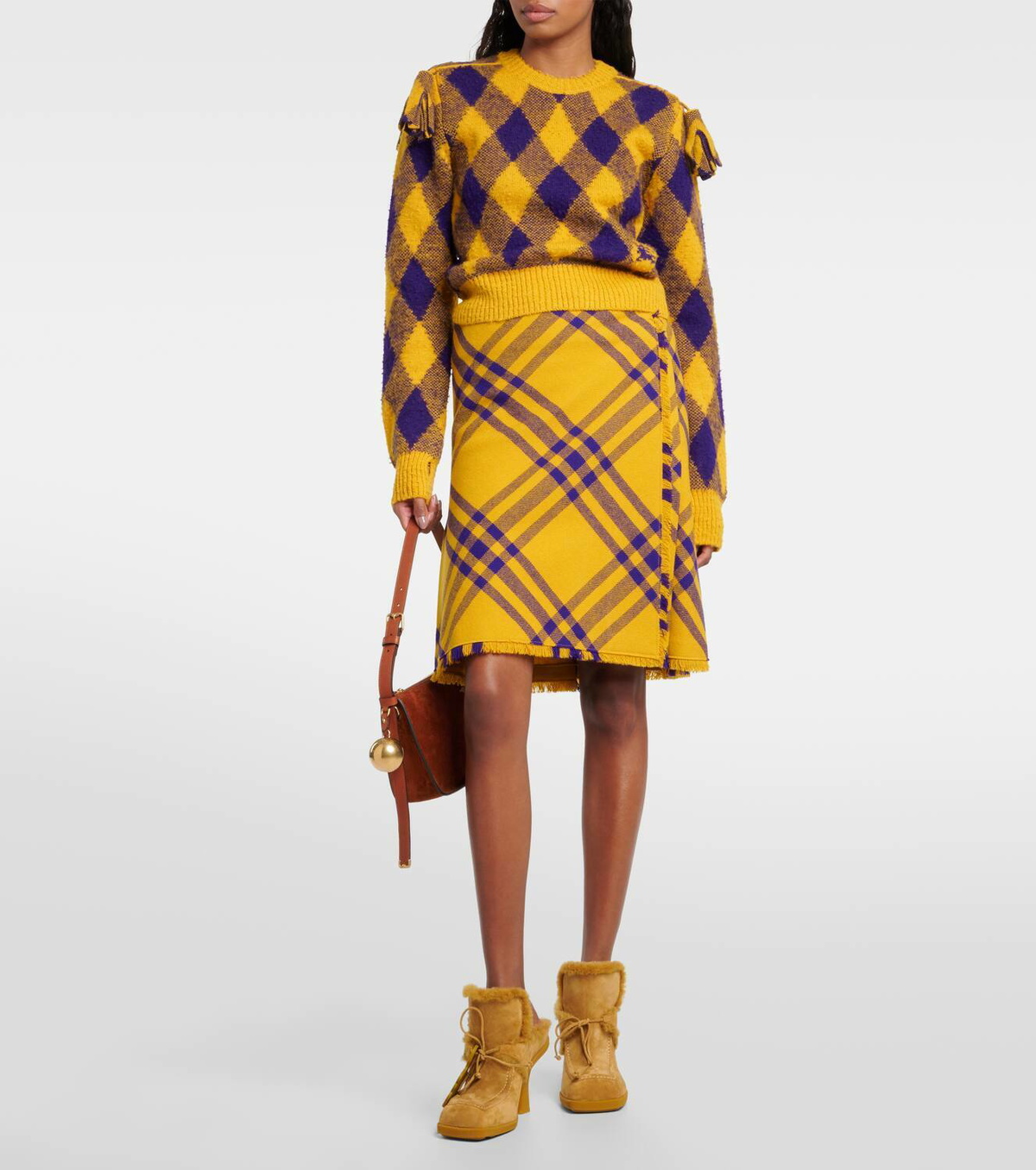 【関税&送料込】Burberry Embroidered Wool Dress Burberry Embroidered Wool Shirt Dress in Blue | Lyst