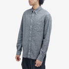 Gitman Vintage Men's Button Down Cotton Linen Shirt in Charcoal