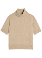 Anine Bing Jackson Roll-neck Cashmere top Light Brown