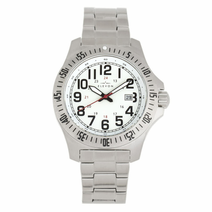 Photo: Elevon Aviator White Dial Mens Watch ELE120-1