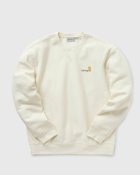 Carhartt Wip American Script Sweat Beige - Mens - Sweatshirts