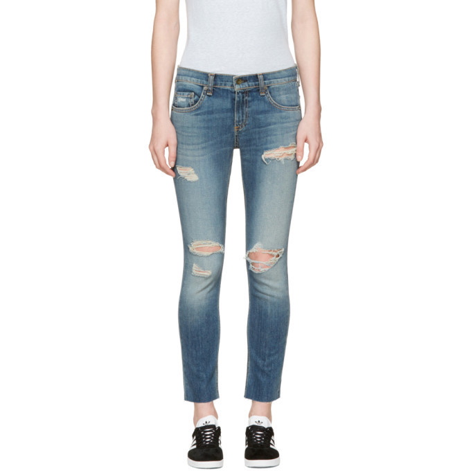 Photo: Rag and Bone Blue Dre Capri Jeans