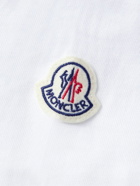 Moncler - Logo-Embroidered Cotton-Jersey T-shirt - White