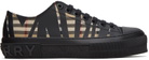 Burberry Black Embossed Sneakers